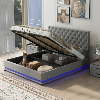 Мягкая кровать-платформа для хранения вещей размера 