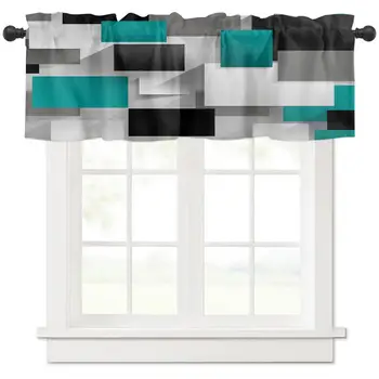 Современные черные кухонные шторы с балдахином, стильный декор, шторы для спальни, для кухни